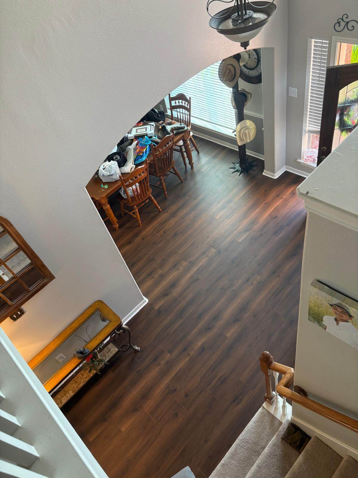 Hardwood flooring open area