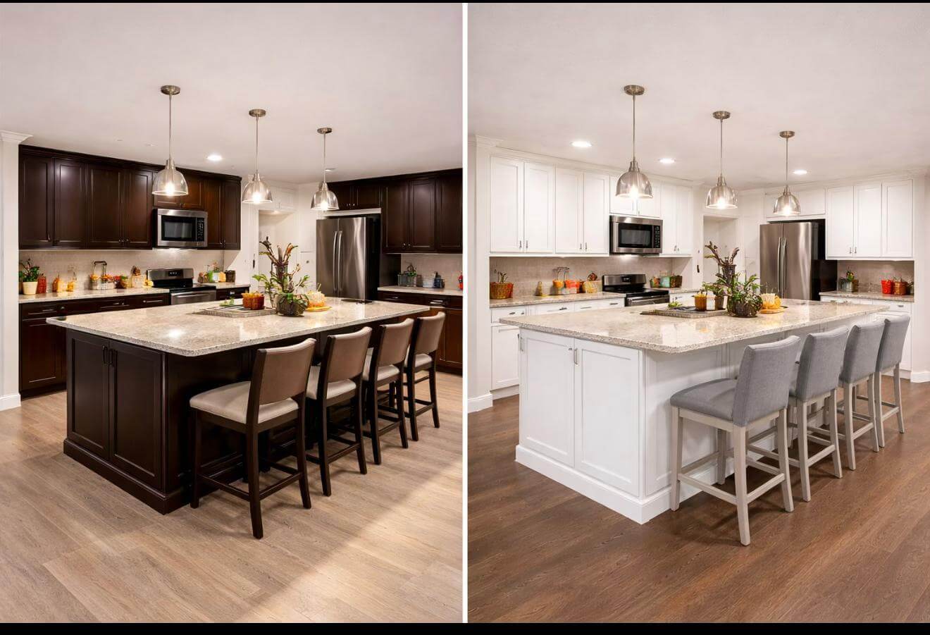 Kitchen remodel before after