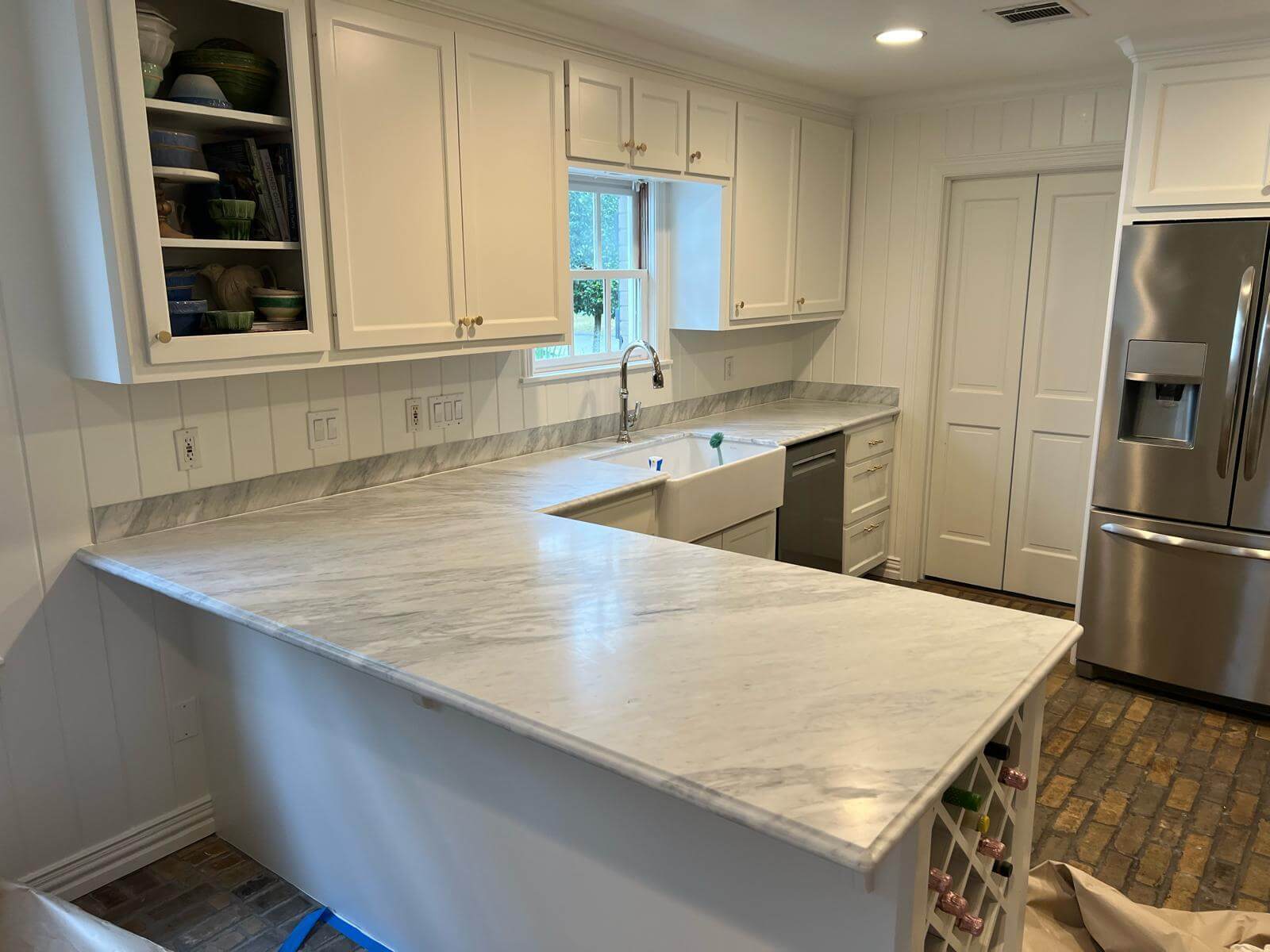 White kitchen remodel modern